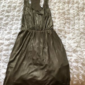 Alexander Wang metallic racerback dress